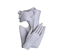 Modern White Ceramic Face Vase - Elegant Nordic Goddess Head Statue for Home Decor, Unique Body Vase for Living Room, Bedroom, and Office Decoration