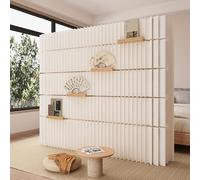 Modern White Decorative Room Divider, Creative Thin Deformable Separation Panel for Home and Office Space Division