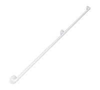 Modern White Iron Railing | Disability-Friendly Grab Bar Kit for Indoor/Outdoor Steps | Wall Supports for Seniors | Safe Handrail for Home Accessibility