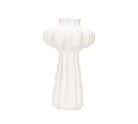 Modern White Large Ceramic Vase, for Table Centerpieces, Unique Flower Arrangement Creative Vase for Shelf Decor, Living Room -Large