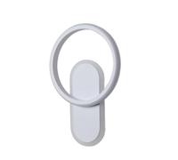 Modern White Led Wall Sconce Minimalist Geometric Bedroom Light/Warm Light