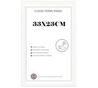 Modern White MDF Frame Wall 23x33 cm Eco-Friendly Poster Frame | Showcase Your Art with Style | Vertical/Horizontal for Stylish Display Ideal for Gallery Walls & Home Décor