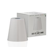 Modern White Metal Ceiling Light Shades Retro Style Easy Fit Gloss Domed Light Shades Vintage E27 Industrial Ceiling Pendant Light Shade for Kitchen, Living Room, Hallway