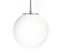Modern White Opal Glass Globe Ball Globe Pendant Ceiling Light Fitting - LED Compatible