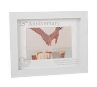 Modern White Photo Frame - 25th Anniversary frame - A time to reminisce