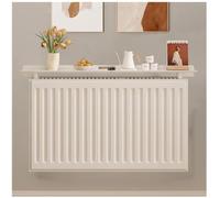 Modern White Radiator Shelf 140cm No Drilling Required Easy to Fit Bracket Included 15cm Width for Living Room Bedroom Hallway Decor Display Cabinet Top (40 200cm)