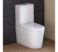 Modern White Space Saving Ceramic Toilet Close Coupled Pan & Cistern Bathroom Set CT21