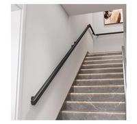 Modern White Wall-Mounted Wood Stair Railing - Non-Slip Grab Bar for Indoor Loft & Basement, Complete Kit for Elderly & Kids, 7.5ft/230cm Safety Handrail