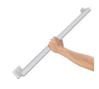 Modern White Wrought Iron il for Indoor/Outdoor Stairs Square Wall-Mount Railing Kit Adjustable Length 1m-3m Stylish Safety Bar for Home & Office