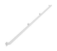Modern White Wrought Iron Stair il Set for Indoor/Outdoor Use Metal Railing with Wall Brackets & Screws Stylish Armrest for Safe Climbing