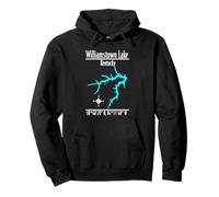 Modern Williamstown Lake, Kentucky Pullover Hoodie