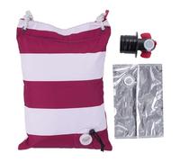 Modern Wine Bottle Design - Insulated Wine Bag With Pouring Spout, Accessory To Keep Wine Fresh, Ideal For Excursions And Tastings | Practical Accessory For