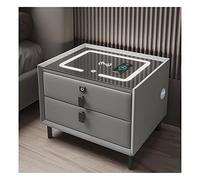 Modern with LED Light Wir Charging Finrprint Lock Bluetooth Speaker Slish White h Ideal for Bedroom & Office Use & Functal