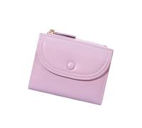 Modern Women's Thin Wallet PU Leather Multi-Pockets Lightweight Zippered Closure Practical Essentials On-The-Go Modern Card Case