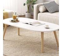 Modern Wood Coffee Table with Storage Shelves, Space-Saving Design for Small Apartments, Stylish and Functional Living Room Furniture, Perfect for Compact Spaces