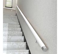Modern Wood Grab Bar 1ft3ft Nonslip Safe Rail for irs & Bathroom WallMounted Round Design Elderly Assi Support for Banisters (White)