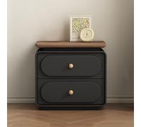 Modern Wood Nightstand with 2 DrawersStylish Bedside Table for Storage & Organization Versatile End Table for Living Room & Bedroom Functional Furniture Solution