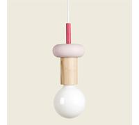 Modern Wood Pendant Lighting Industrial Hanging Mini Light Fixture Wood Pendant Lamp for Kitchen Island, Dining Room, Barn, Bar, Hallway Mini Hanging Lamps Star of Light