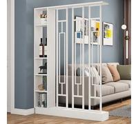 Modern Wood Room Divider Shelf Freestanding Bookcase with Open Storage Cabinet for Home Decoration Stylish Divider for Living Room and Office Space
