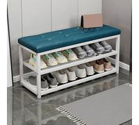 Modern Wood Shoe Changing Stool Entryway Storage Bench Space-Saving Shoe nizer for Hallway Living Room Mudroom - Stylish and Functional Furniture.
