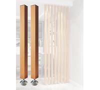 Modern Wood Slat Room Divider - 8.3ft Tall Partit for Office, Hallway, Loft & Porch - Slish Panel (1 Pack, 27.5in)