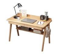 Modern Wood Writing Desk - Rectangular Home Office Study Table with Storage Drawer Stylish Workstation for Home & Office Perfect for Productive Work Environment