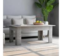 Vidaxl Coffee Table Concrete Grey 100X60X42 Cm Engineered Wood, Grey