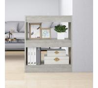 Modern Wooden 2-Tier Open Bookcase Book Storage Cabinet Room Divider Shelving