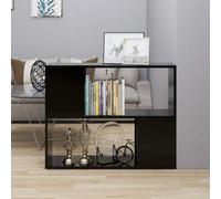 Modern Wooden 2-Tier Open Bookcase Wood Book Storage Cabinet Shelving Display