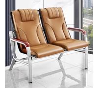 Modern Wooden Armrest Reception Bench - Easy Assembly 2-Seater Sofa for Office & Guests - Stylish Comfortable & Design for Waiting Areas