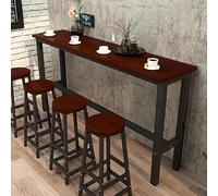 Modern Wooden Bar Table - 63" Rectangular Console Sofa Table Counter Height Dining & Breakfast Kitchen Table Balcony Railing Coffee Table - Stylish & Versatile Design