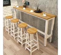 Modern Wooden Bar TableRectangular Console & Counter Height Dining Table for Kitchen Breakfast Living Room Balcony63 L x 11.8" W x 39.4" H