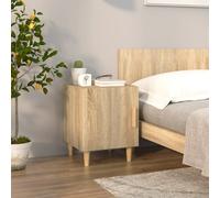 (sonoma oak, 1) vidaXL 1/2x Bedside Cabinet Engineered Wood Nightstand Furniture Multi Colours