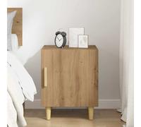 Bedside table Artisan oak 40x40x50 cm engineered wood drawer shelf compact small