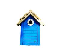 Modern Wooden Bird House - Waterproof Wall Mounted Hanging Bird Nest For Garden