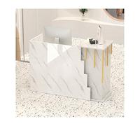Modern Wooden Checkout Counter | Stylish Reception Desk for Retail Office & Lobby | Compact Front Table (80cm / 31.4in) - Sleek Design for Efficient Customer Service