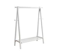 Modern Wooden Clothes Rack - 80cm Minimalist Open Wardrobe Hanger, White Coat Stand for Home, Office, Hallway, Bedroom - Stylish Clothing nizer