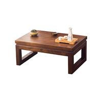 Modern Wooden Coffee Table for Bay Window - Small Low Center Table Versatile Side Table for Balcony & Living Room - Multiple