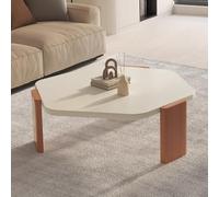 Modern Wooden Coffee Table, Low Profile Center Table for Living Room, Home Office, Bedroom
