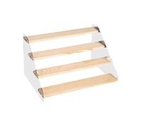 Modern Wooden Collectible Showcase Shelf With 3/4/5 Layers Clear Views Design And Stable Structure Collectible Showcase
