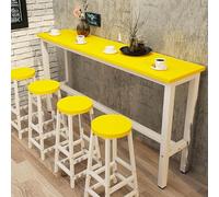 Modern Wooden Counter Height Dining Table, Kitchen Breakfast Bar with Rectangular Top, Sofa Console Table for Living Room and Balcony