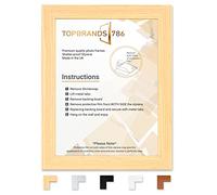 Modern Wooden Effect Photo Frames | Large Maxi Poster Frames | Picture Frame With Plexiglass Window | Home Decor Wall Mounting Frame (Oak, 80x60 cm)