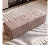 Modern Wooden Entryway Bench - 140 cm Brown Storage Solution for Small Space Stylish Hallway Furniture Versatile Home Decor Entryway nization