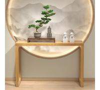 Modern Wooden Entryway Table Narrow Console Sofa Table 47.2" Behind Couch Table for Hallway Stylish and Functional Wooden Accent Table