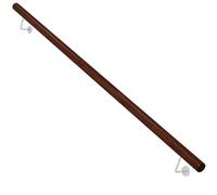 Modern Wooden Indoor Railing for Home & Commercial Use - Stylish 24ft Dark Red Auxilliary Staircase Railing for Porch, Patio, Loft & More - Perfect for Remodeling