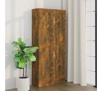 Modern Wooden Large Tall 2 Door Bookcase Book Storage Cabinet Unit Wood Units