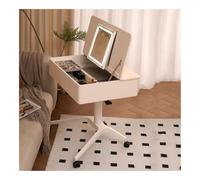 Modern Wooden Makeup Vanity Table with Mirror - Compact Dressing Table for Bedroom, Stylish Makeup Station, Space-Saving Design, Ideal for Small Spaces