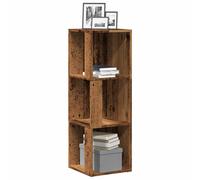 Modern Wooden Open Corner Storage Cabinet Bookcase Unit Shelving Display Wood