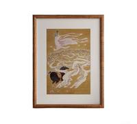 Modern Wooden Picture Frame with Scratch-Resistant Tempered Glass, 21 x 29.7 cm for A4 Size, Wall-Mountable Vertical or Horizontal Display, Natural Walnut Finish(mahogany color)