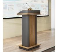 Modern Wooden Podium for Classrooms Weddings Churches & Events Elegant Speech Stand for Presentations Hosting Ceremonies & Large Gatherings